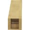 Ekena Millwork 5-inch W x 12-inch D x 12-inch H Pescadero Rough Cedar Woodgrain TimberThane Knee Brace, Primed BRCUR05X12X12PECRCPR - alternate 3